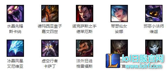 lol7月1日本周免费英雄:男枪携手诺手归来