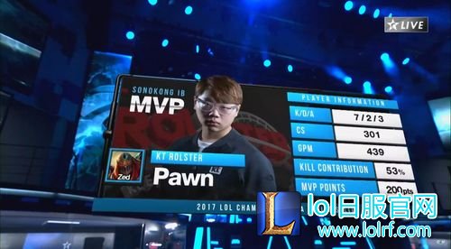 Pawn祭出劫对决Faker KT大优势扳回一城