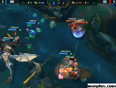 juejue临危受命上场 OMG爆冷战胜EDG!